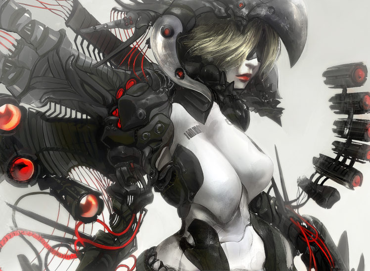 women, Cyborgs, Cyberpunk, Artwork, Cyborg HD Wallpaper Desktop Background