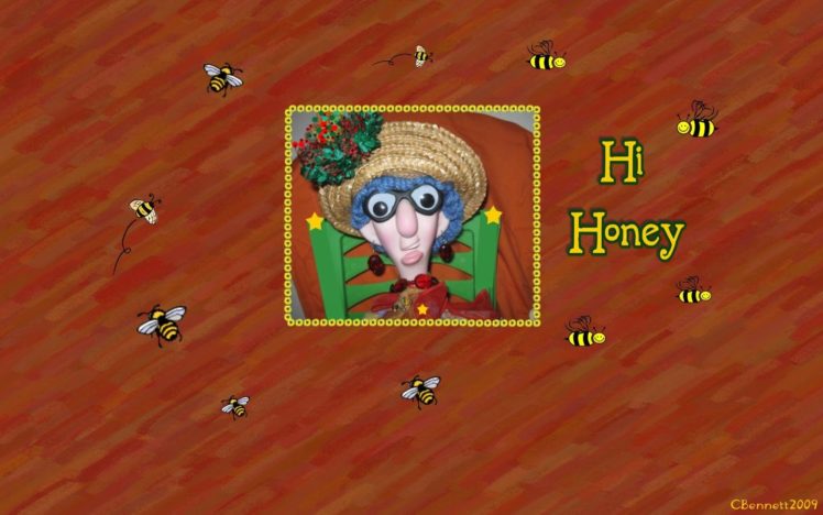 hi, Honey HD Wallpaper Desktop Background