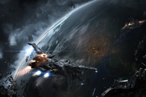 eve, Online, Ships, Planets, Games, Space, Spaceship, Planet, Sci fi