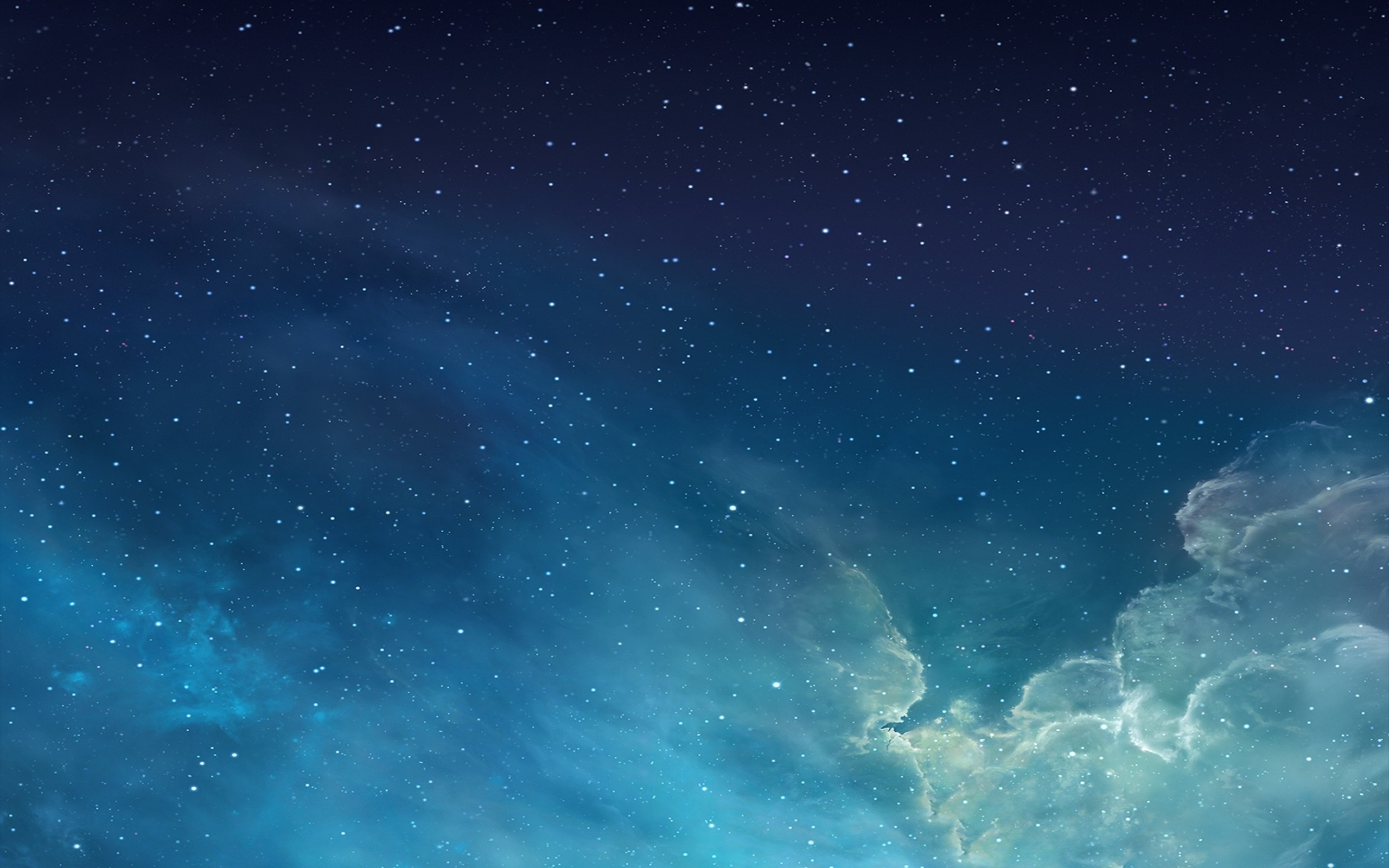 iphone, Best, Stunning, Apple, Blue, Ios, Sky, Stars, Clouds, Nebula, Space, 2560x1600 Wallpaper