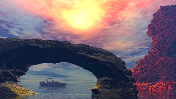 landscape, Rocks, 8k HD Wallpaper Desktop Background