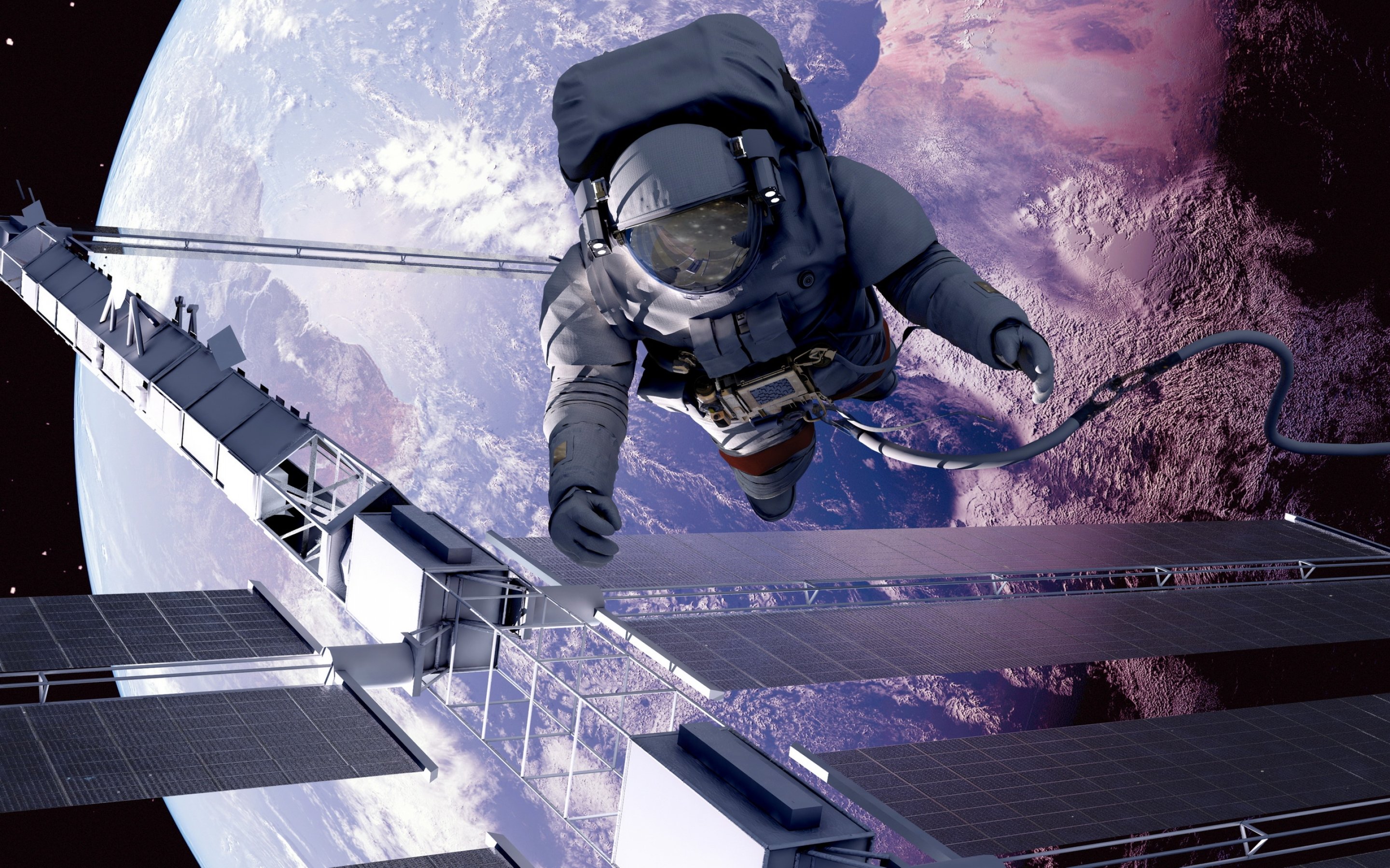 astronaut, Sci fi, Space, Art, Artwork, Technics, Spaceship, Planet Wallpaper