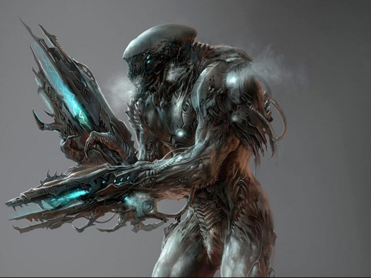 sci fi, Alien, Creature, Monster, Artwork, Aliens HD Wallpaper Desktop Background