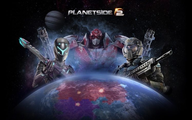planetside, 2, Sci fi, Shooter, Futuristic, Sci fi, Action, Warrior, Armor, Poster HD Wallpaper Desktop Background