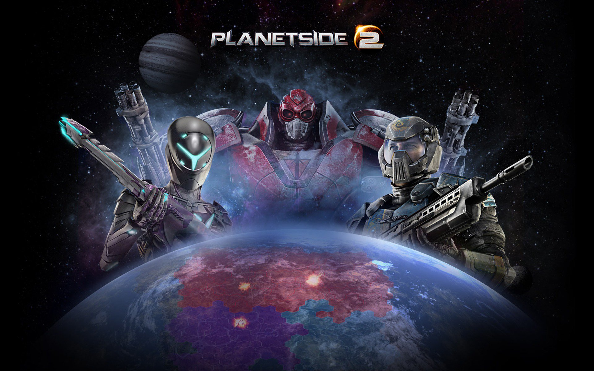 planetside, 2, Sci fi, Shooter, Futuristic, Sci fi, Action, Warrior, Armor, Poster Wallpaper