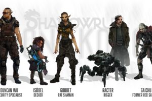 shadowrun, Cyberpunk, Sci fi, Fantasy, Mmo, Rpg, Online, Action, Fighting, Warrior, 1shadowr, Futuristic, Poster