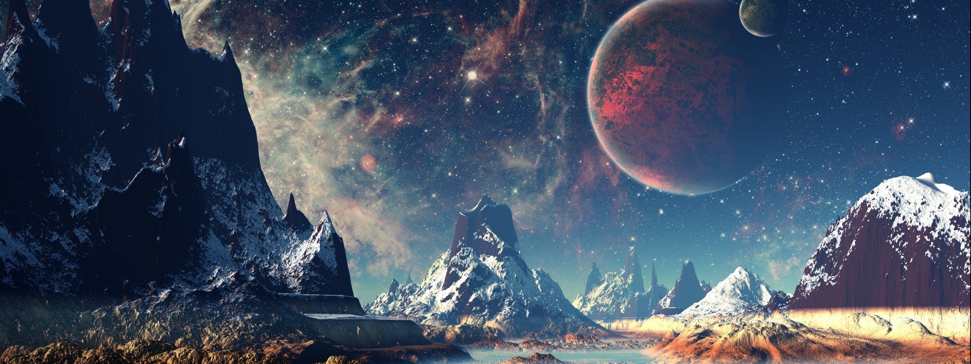 Multi Monitor Dual Screen 3200 1200 Wallpapers HD Desktop And 
