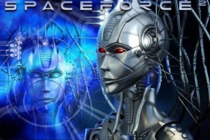 spaceforce, Space, Sci fi, Futuristic, Action, Fighting, Spaceship, 1sforce, Poster, Cyborg, Robot