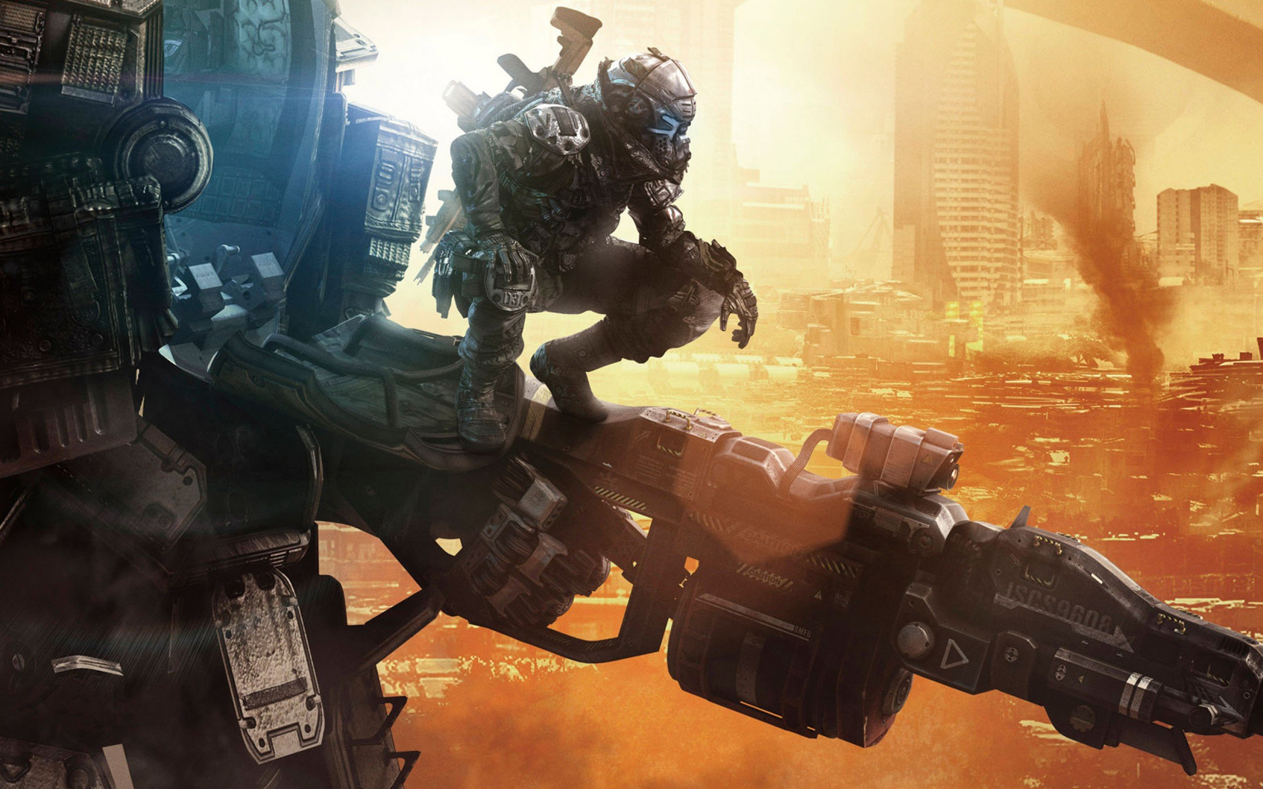 titanfall, Sci fi, Mecha, Robot, Futuristic, Poster Wallpaper