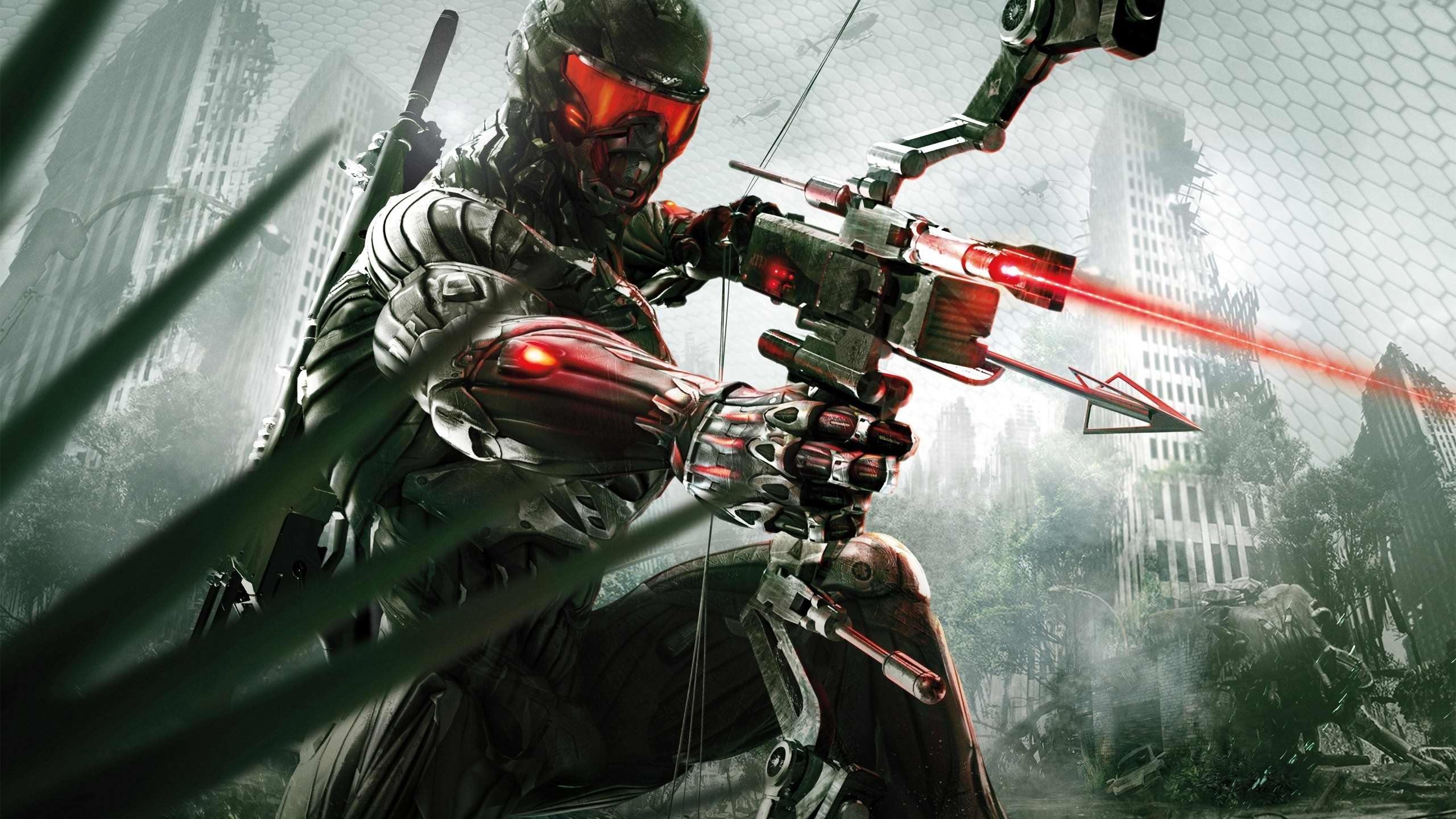 crysis, Sci fi, Fps, Shooter, Action, Fighing, Futuristic, Warrior, Archer, Military Wallpaper