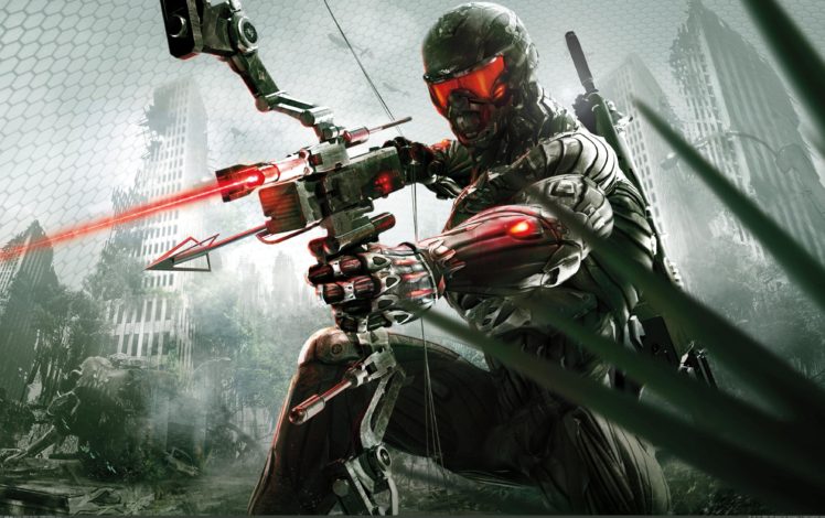 crysis, Sci fi, Fps, Shooter, Action, Fighing, Futuristic, Warrior, Archer, Military HD Wallpaper Desktop Background