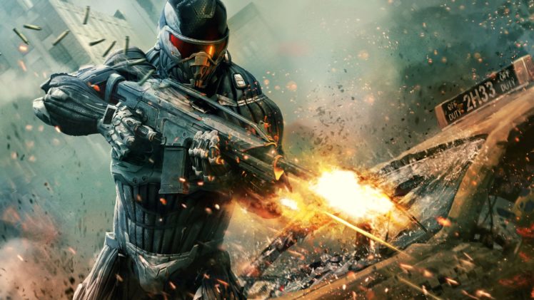 crysis, Sci fi, Fps, Shooter, Action, Fighing, Futuristic, Warrior, Military HD Wallpaper Desktop Background