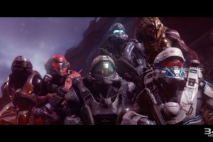 halo, 5, Guardians, Shooter, Fps, Action, Fighting, Warrior, Sci fi, Futuristic, 1haloguardians, Poster