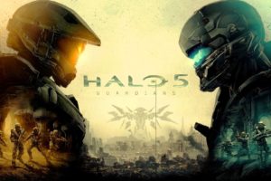 halo, 5, Guardians, Shooter, Fps, Action, Fighting, Warrior, Sci fi, Futuristic, 1haloguardians, Poster