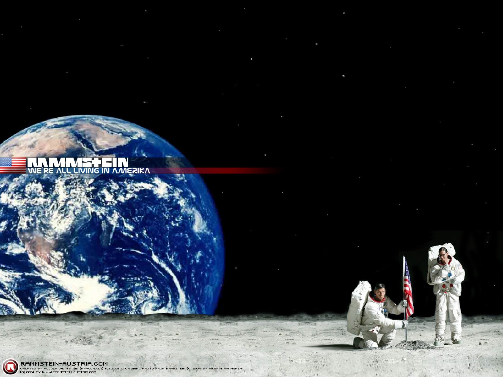 rammstein, Industrial, Metal, Heavy, Death, Poster, Sci fi, Astronaut, Earth, Moon Wallpaper