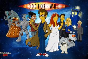 doctor, Who, Bbc, Sci fi, Futuristic, Series, Comedy, Adventure, Drama, 1dwho, Poster, Simpsons