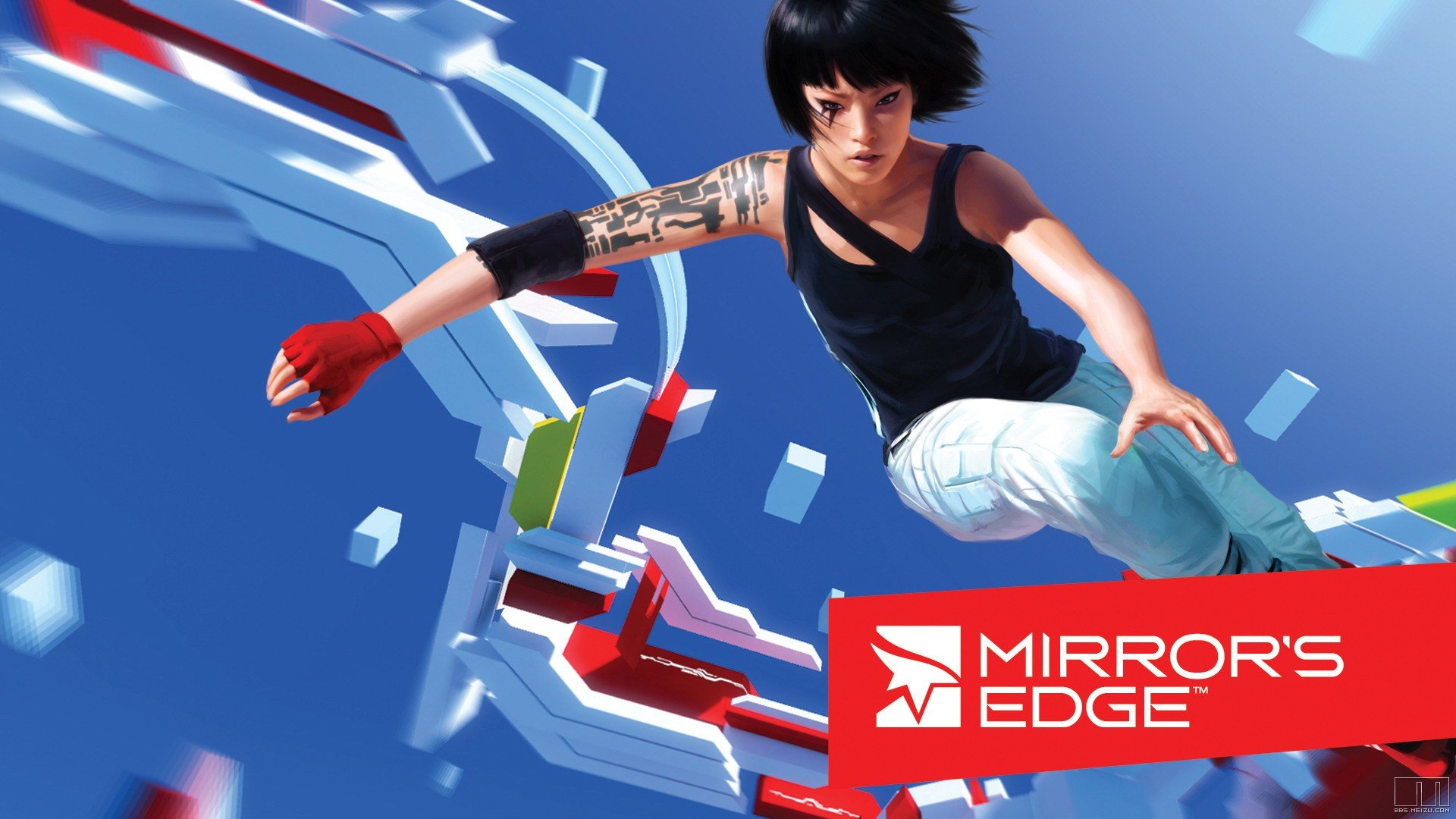mirrors, Edge, Action, Fighting, Warrior, Platform, Sci fi, Futuristic, Poster Wallpaper