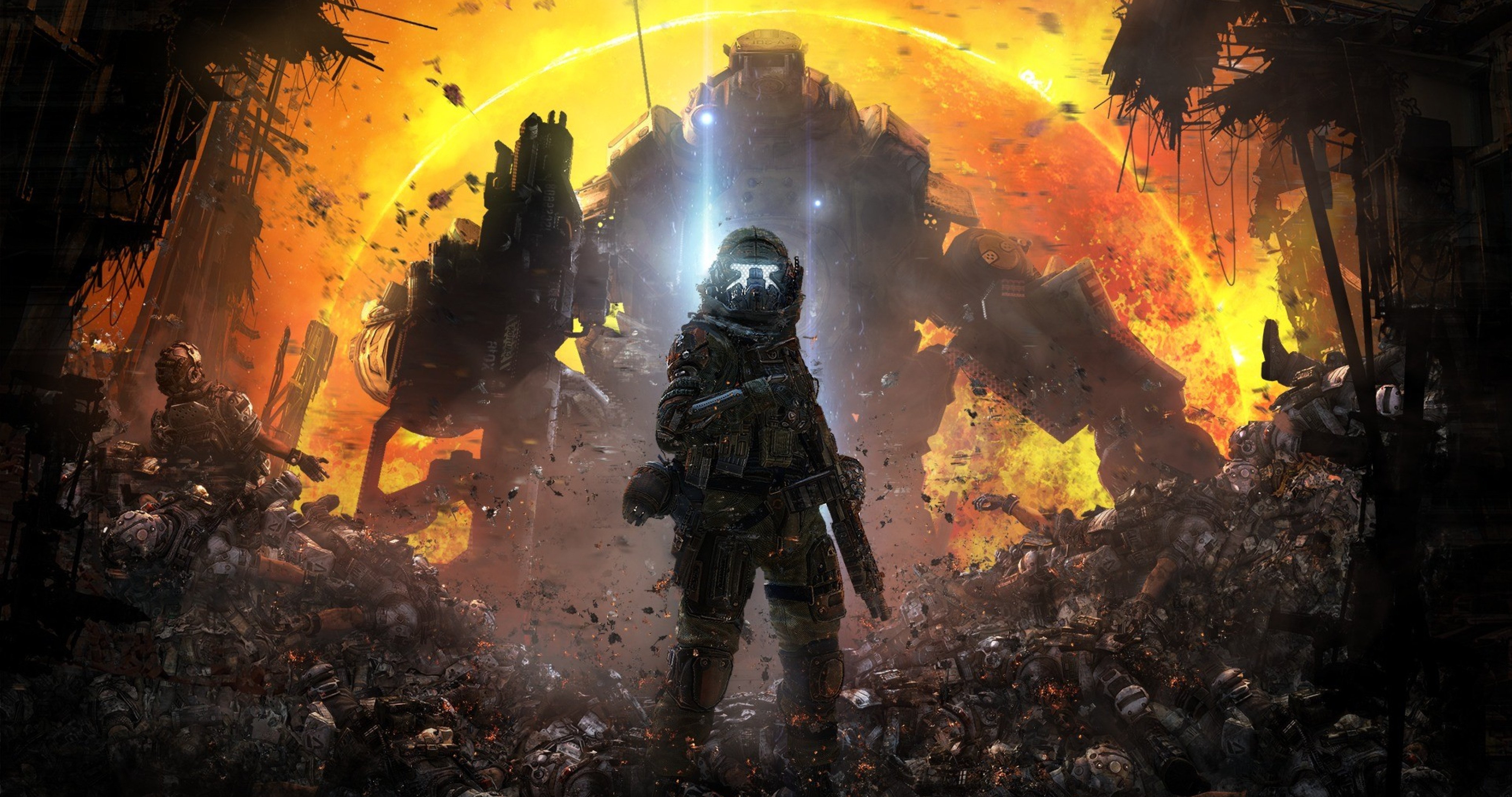 titanfall, Sci fi, Mecha, Robot, Futuristic, Mecha, Warrior Wallpaper