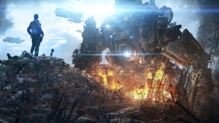 titanfall, Sci fi, Mecha, Robot, Futuristic, Mecha, Warrior HD Wallpaper Desktop Background