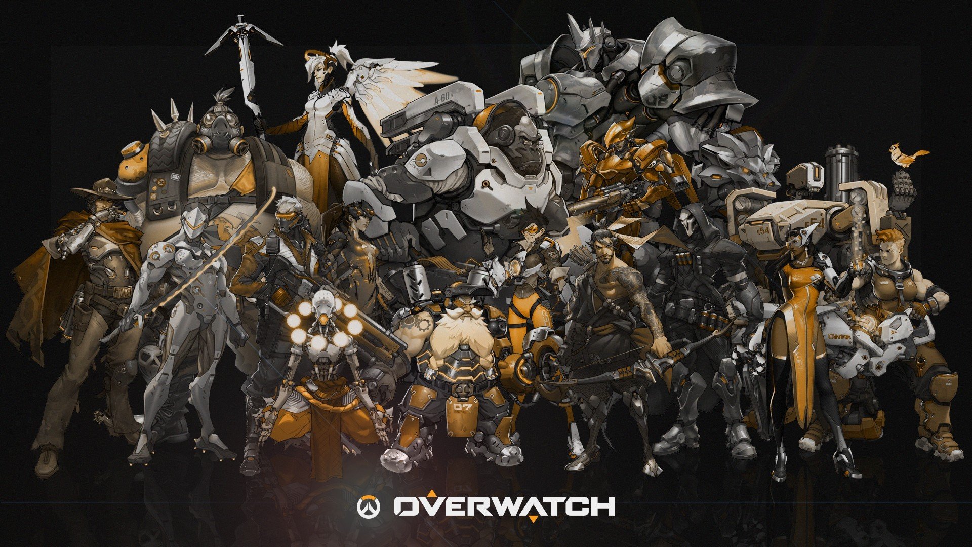 overwatch, Shooter, Action, Fighting, Mecha, Sci fi, Futuristic, Warrior, Poster Wallpaper