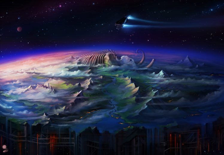 sci fi, Futuristic, Art, Artwork, Artistic, Original, Science, Fiction HD Wallpaper Desktop Background