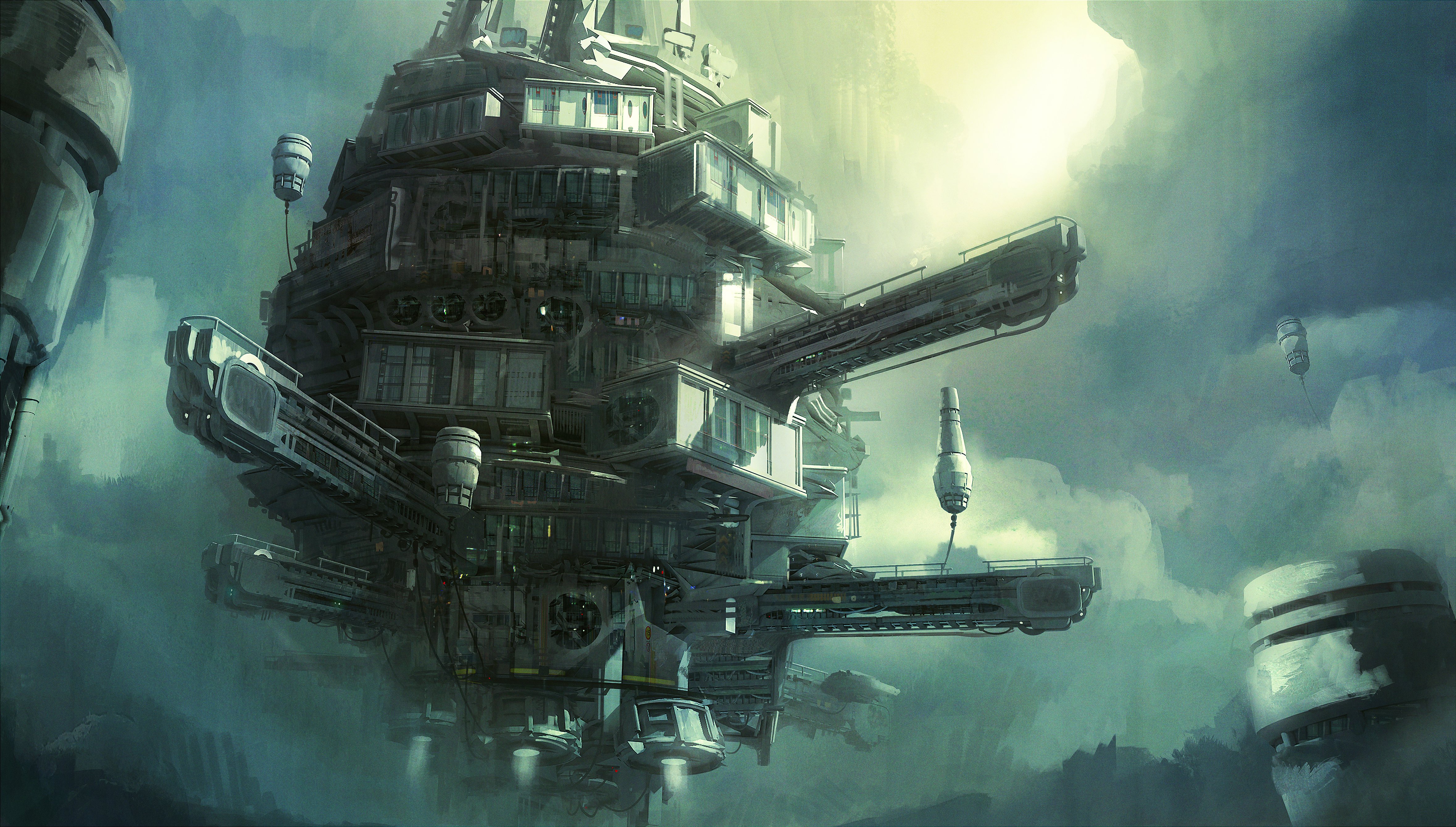 sci fi, Futuristic, Art, Artwork, Artistic, Original, Science, Fiction Wallpaper
