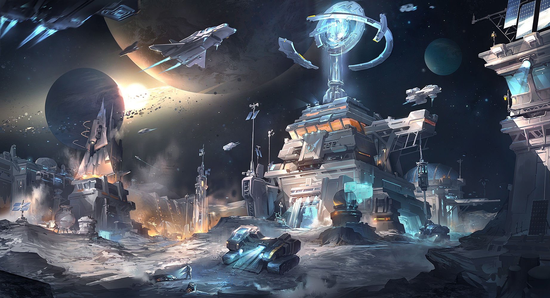 sci fi, Futuristic, Art, Artwork, Artistic, Original, Science, Fiction Wallpaper