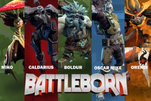 battleborn, Shooter, Rpg, Fantasy, Sci fi, Futuristic, Battle, Warrior, Action, Fighting, Mecha, Robot, Arena, War, Poster