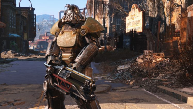 fallout, Sci fi, Warrior, Action, Fighting, Shooter, Sci fi, Futuristic HD Wallpaper Desktop Background