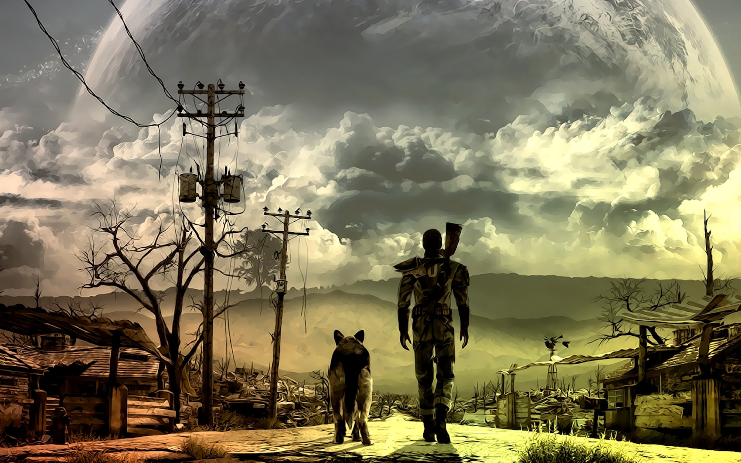 fallout, Sci fi, Warrior, Action, Fighting, Shooter, Sci fi, Futuristic Wallpaper
