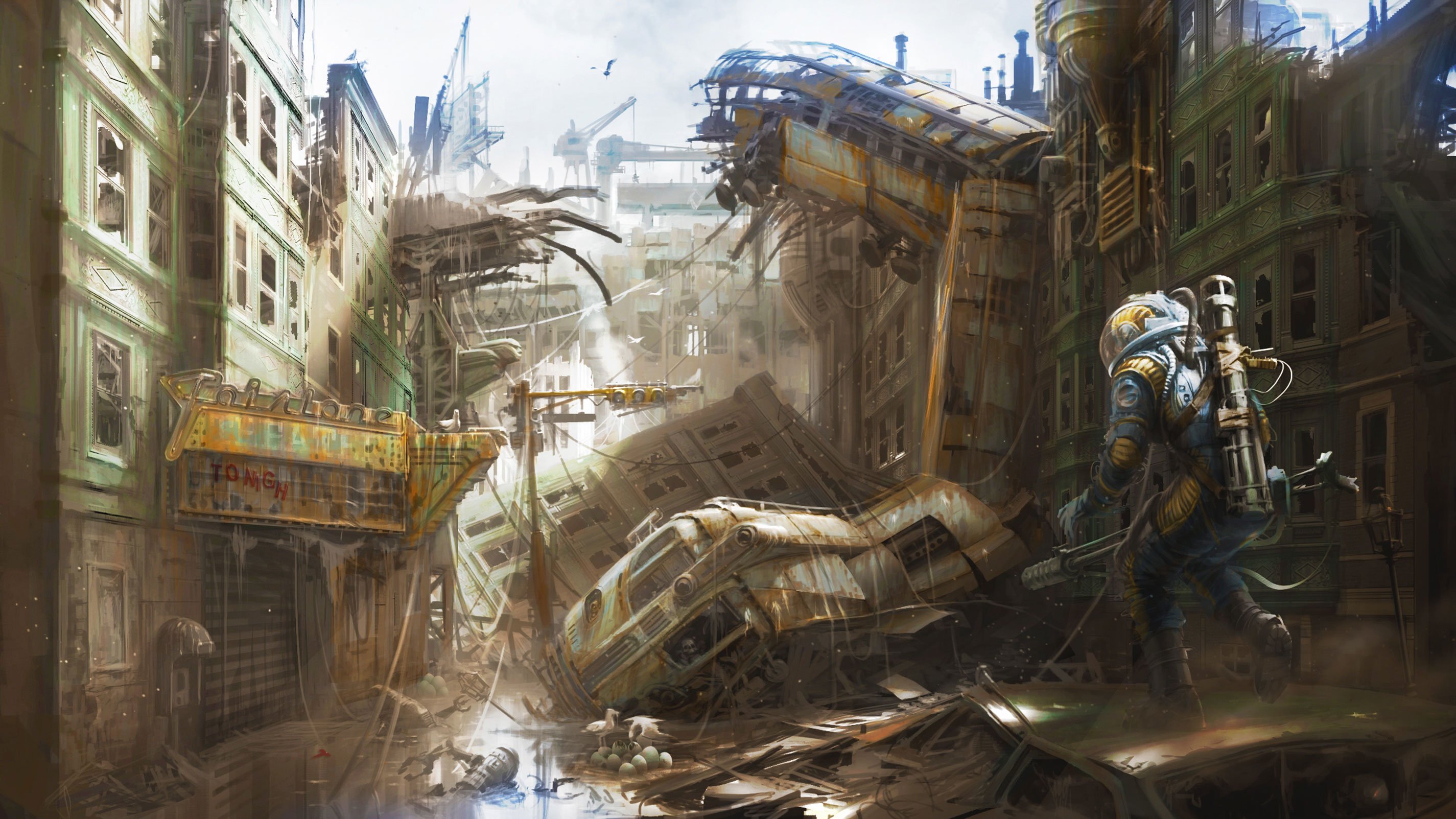fallout, Sci fi, Warrior, Action, Fighting, Shooter, Sci fi, Futuristic, Apocalyptic Wallpaper