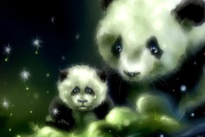 art, Panda, Bears, Babies, Cute