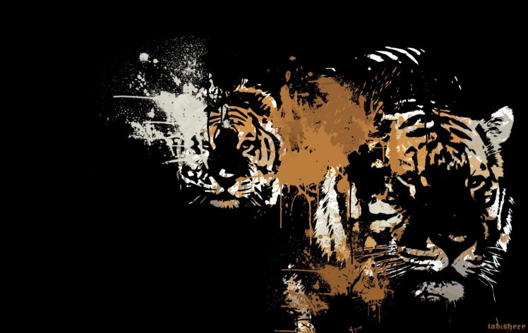 vector, Graphics, Tigers, Animals, Tiger HD Wallpaper Desktop Background