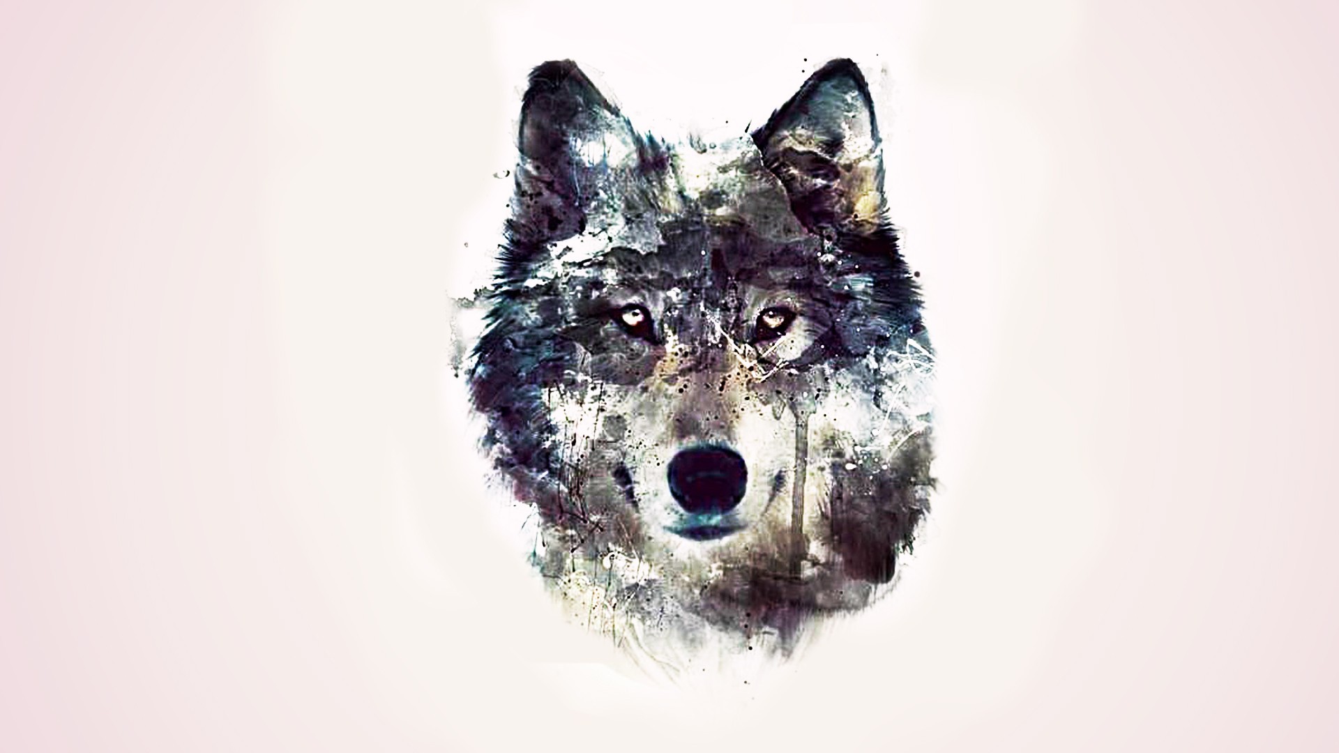 abstraction, Wolves, Background, Eyes, Wolf, Abstract Wallpaper