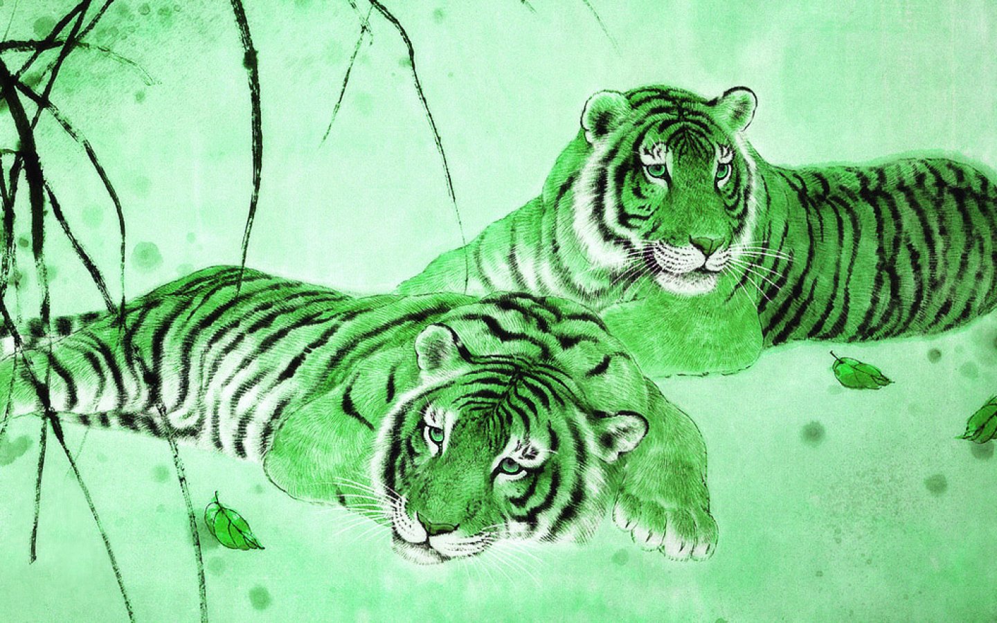 tiger, Cat, Predator, Cats, Fantasy, Asian, Oriental, Nature, Jungle Wallpaper
