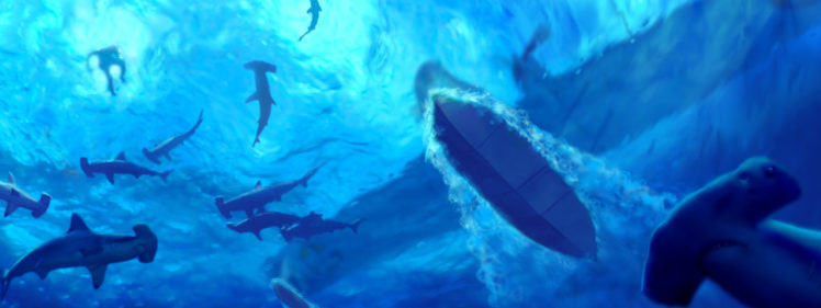 sharks, Sea, Plane, Underwater, Shark, Ocean HD Wallpaper Desktop Background