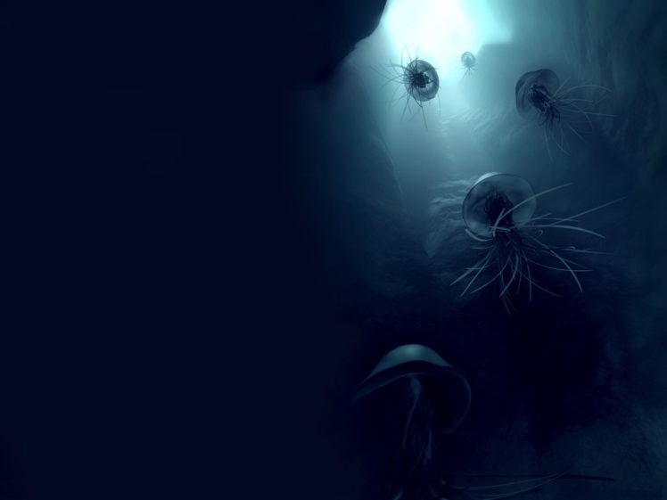 jellyfish, Underwater, Ocean, Sea, Bokeh, Jelly,  4 HD Wallpaper Desktop Background