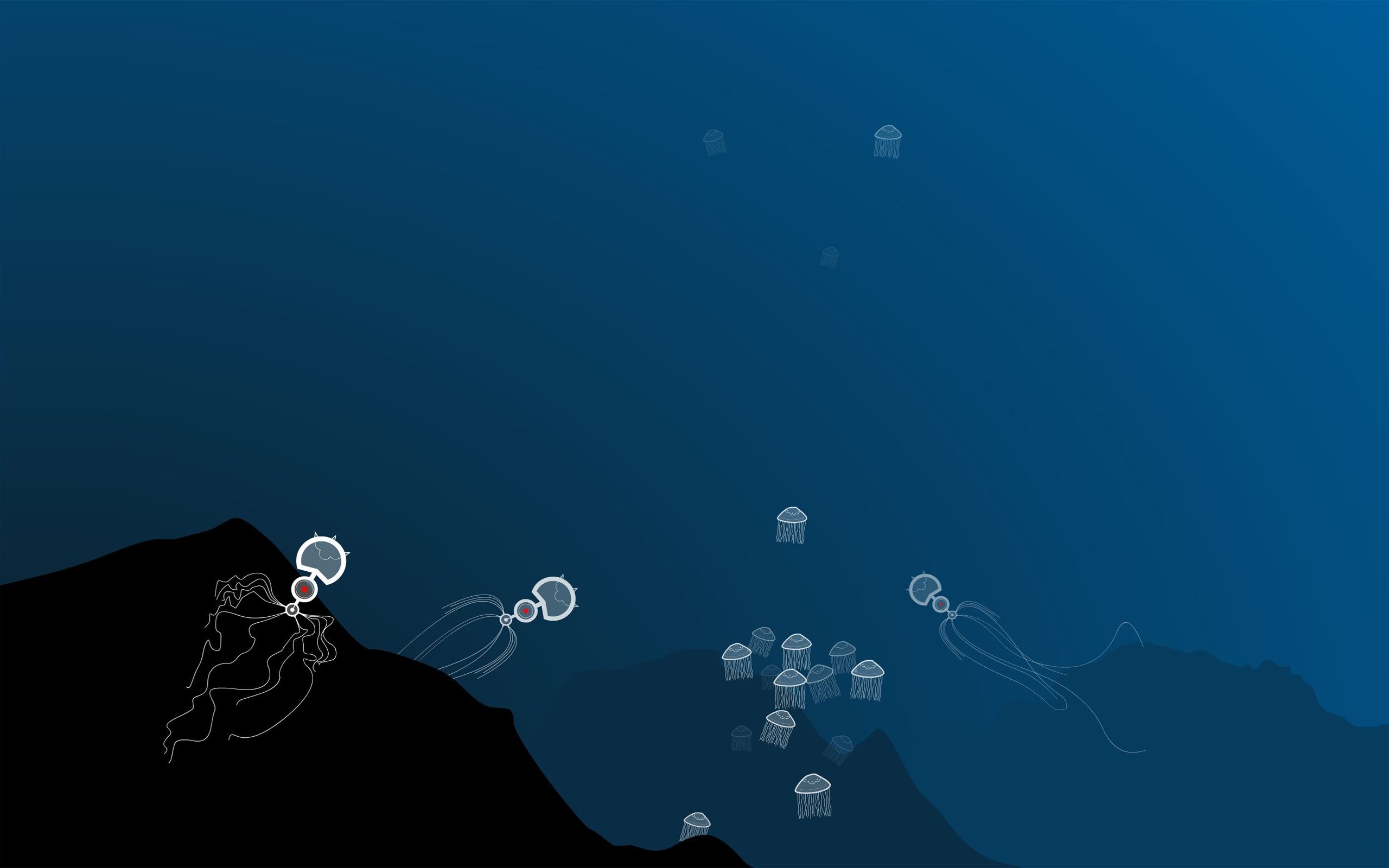 jellyfish, Underwater, Ocean, Sea, Bokeh, Jelly,  58 Wallpaper
