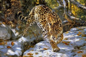 donald, Grant, Jaguar, Art, Autumn
