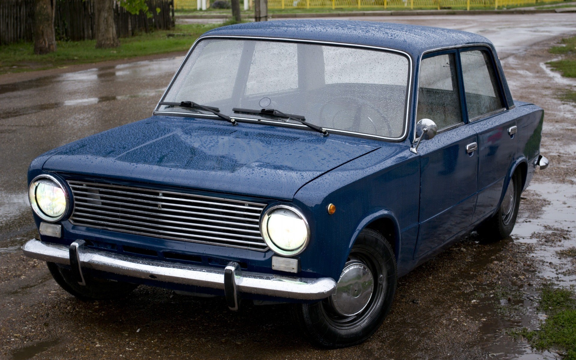 cars, Old, Cars, Lada, 2101, Blue, Cars, Russians Wallpaper