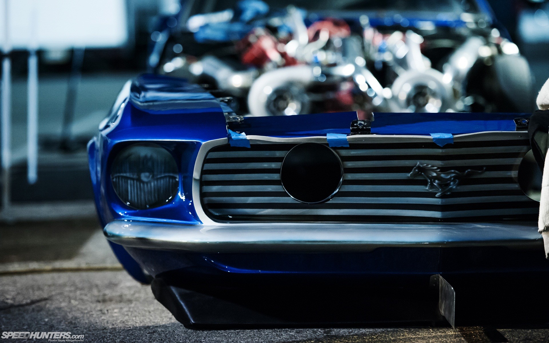 speddhunters, Ford, Mustang, Shelby, Vehicle, Cars, Hot, Rod, Muscle, Engine, Nitro, Turbo, Front, Blue, Chrome, Drag, Racing, Race Wallpaper