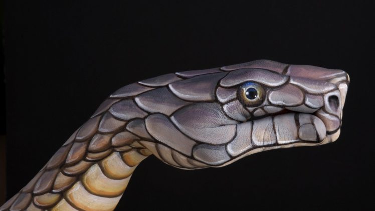 hands, Snakes, Black, Background, Body, Painting HD Wallpaper Desktop Background