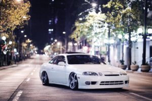 lexus, Sc400, Vehicles, Cars, Auto, Tuning, Stance, Roads, Street, Architecture, Buildings, Night, Lights, Stance, Wheels, Tint, Trees, White