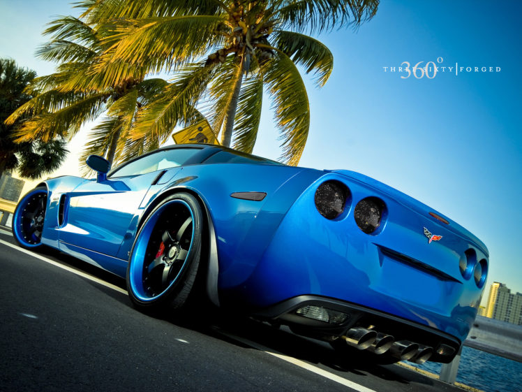 vehicles, Cars, Chevrolet, Chevy, Corvette, Tuning, Supercar, Stance, Wheels, Blue, Roads HD Wallpaper Desktop Background