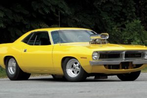 plymouth, Barracuda, Hot, Rod, Tuning, Yellow, Classic, Muscle, Car