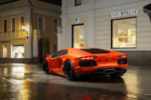 2012, Lamborghini, Aventador, Lp700 4, Roads, Rain, Storms, Drops, Supercars, Buildings