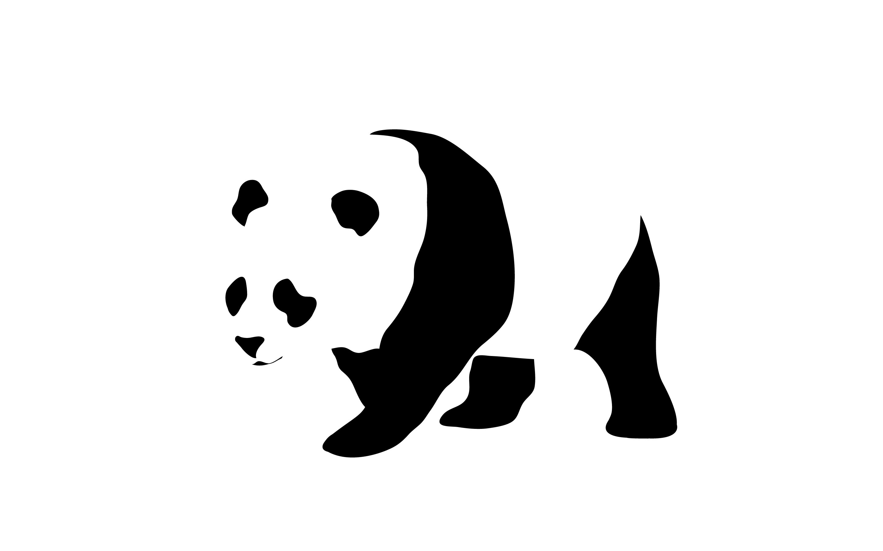 minimalist, Panda Wallpaper