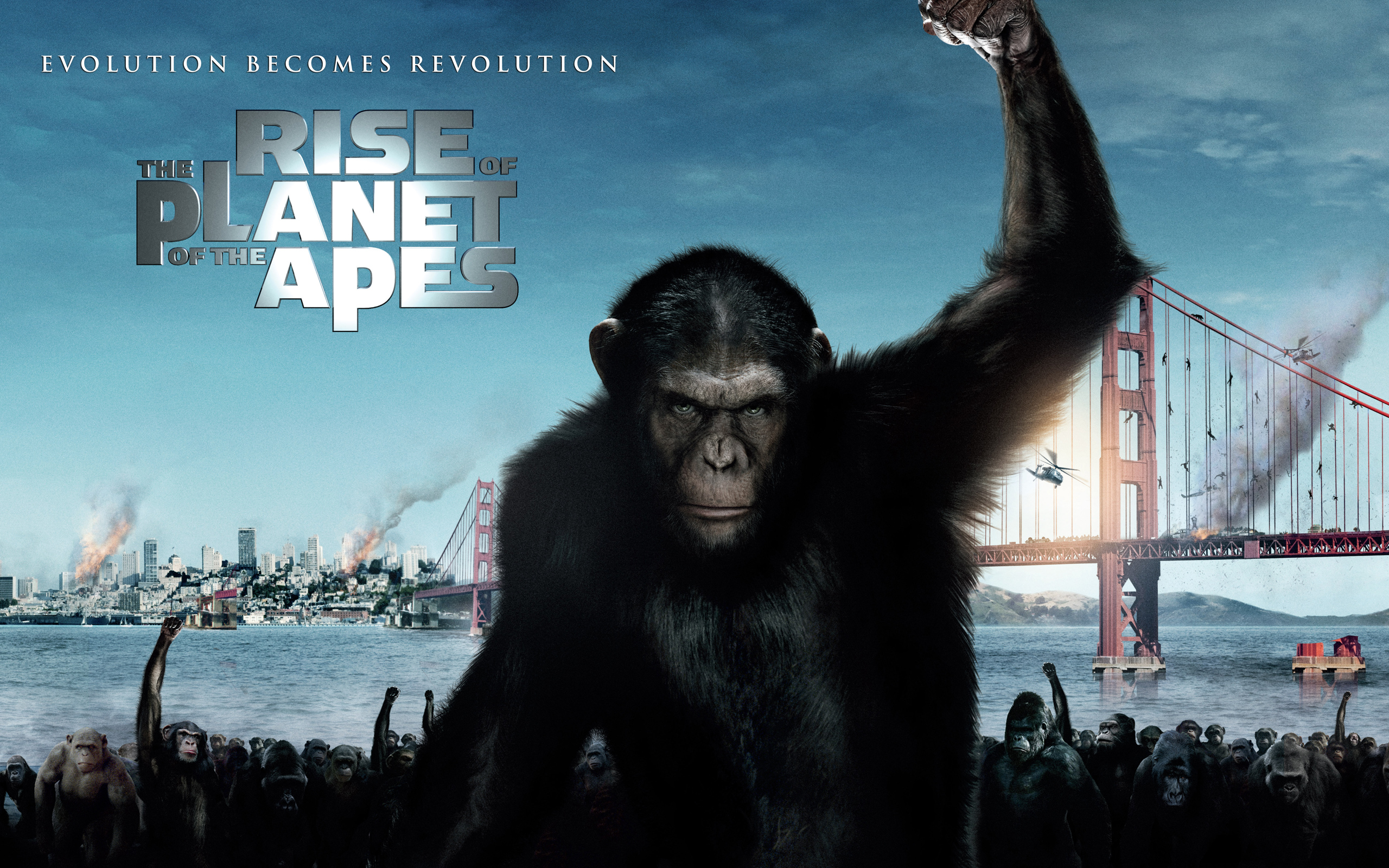 2011, Rise, Of, The, Planet, Of, The, Apes Wallpaper