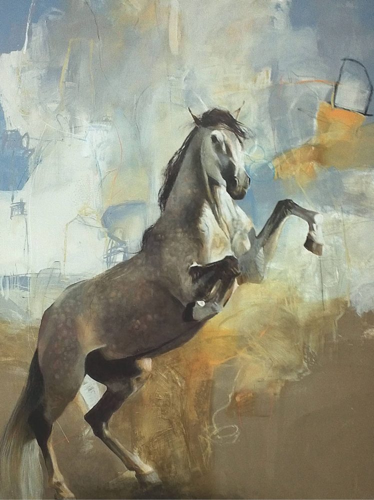 art, Artist, Karen, Roehl, Painting, Untitled, Horse HD Wallpaper Desktop Background