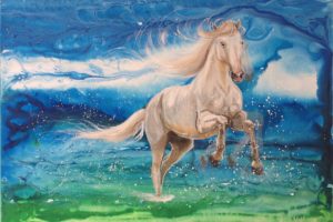 beauty, Art, Artist, Eva, Volf, Horse, Painting, And039pure, Freedom